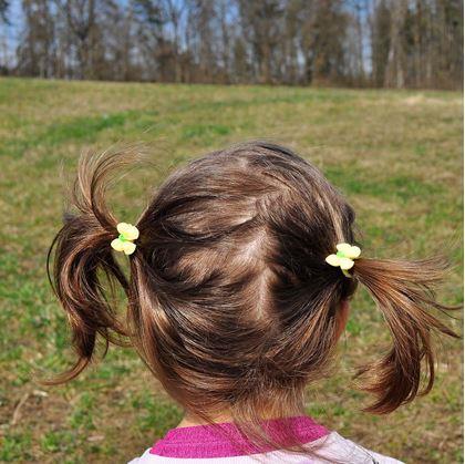 Obrázok z Detské gumičky do vlasov 10 ks - mašličky