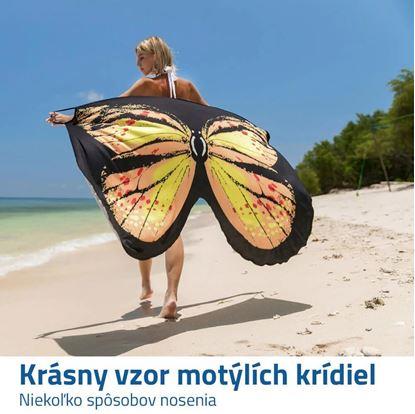 Plážové šaty - motýlí křídla L-XL - žluté