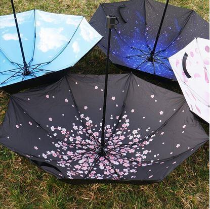 Skládací deštník - květiny
