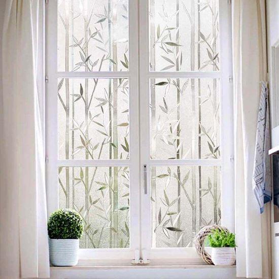 Neprůhledná fólie na okna - bambus