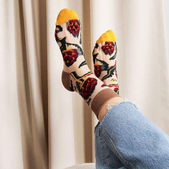 květinové ponožky