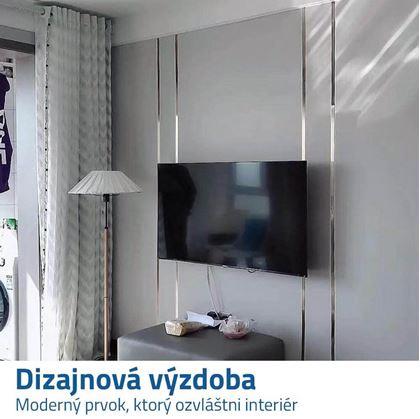 Dekorační zrcadlová lišta