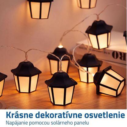 Solární LED řetěz - lucerny