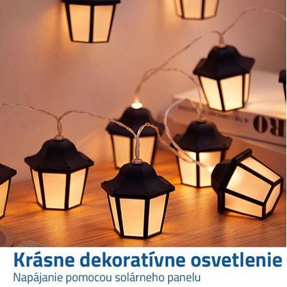 Solárna LED reťaz - lucerny