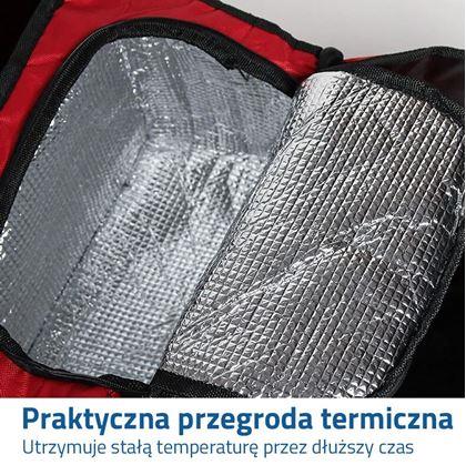 Obrázok z Organizér do auta s termo priehradkou - červený