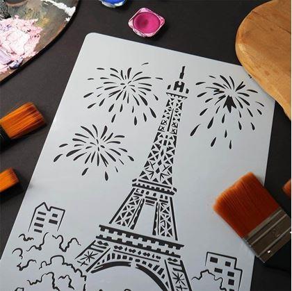 Šablona s motivem - Eiffelova věž