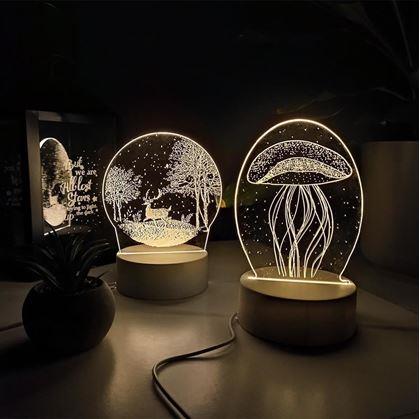 Dekorativní 3D lampa