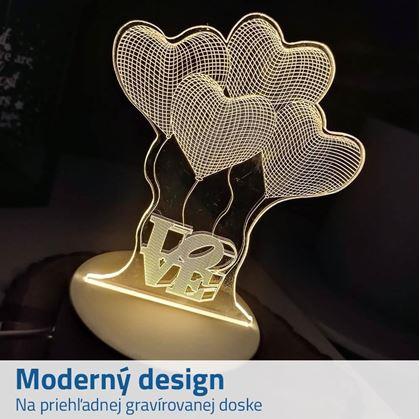 Dekorativní 3D lampa