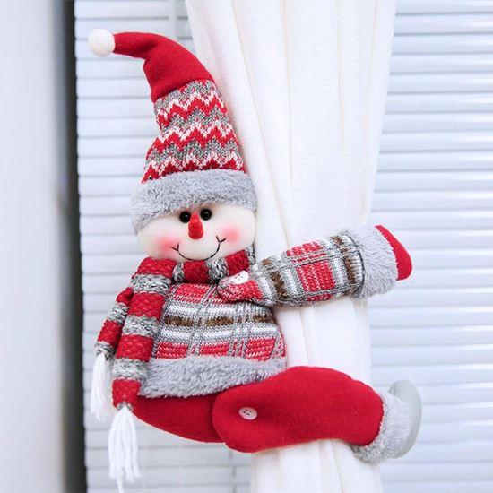 Obrázok z Vianočná spona na záves - snehuliak