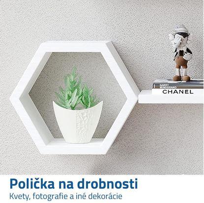 Obrázok Nástenná šesťhranná polička