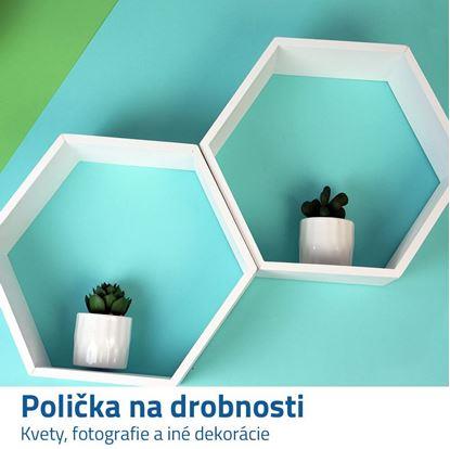 Obrázok Nástenná šesťhranná polička