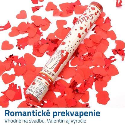 Obrázok Vystreľovacie konfety - srdiečka