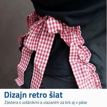 Obrázok z Retro zástera na varenie - čierna