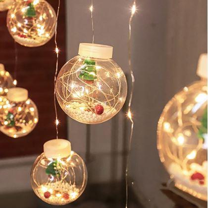 Obrázok z Vianočná svietiaca guľa reťaz - stromček