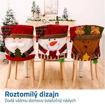  Vánoční potah na židli - Santa Claus