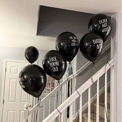 Drzé narozeninové balónky 10 ks