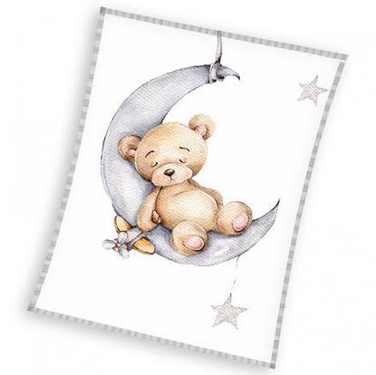 Obrázok Detská deka - medvedík na Mesiaci
