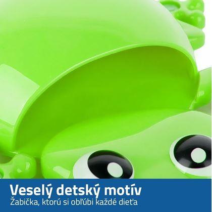 Držák na zubní pastu a kartáček - žabka