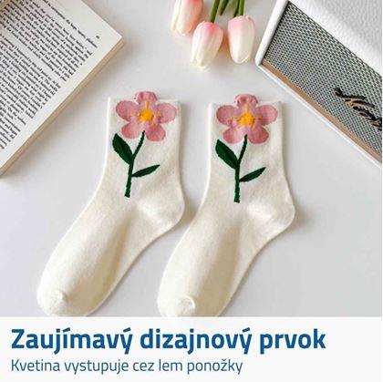 Ponožky s kvetmi