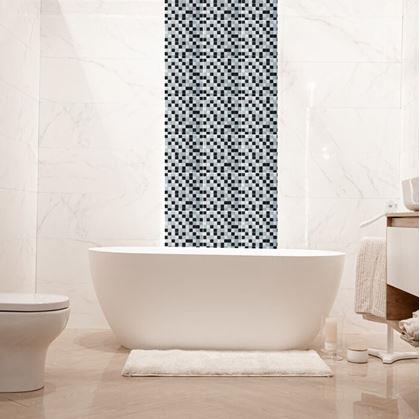 Obrázok z Mozaika na mriežke - čiernobiela