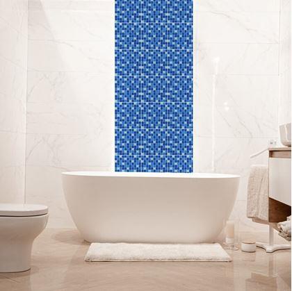 Obrázok z Mozaika na mriežke - mix modrá