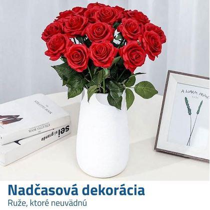 Umelá ruža - červená