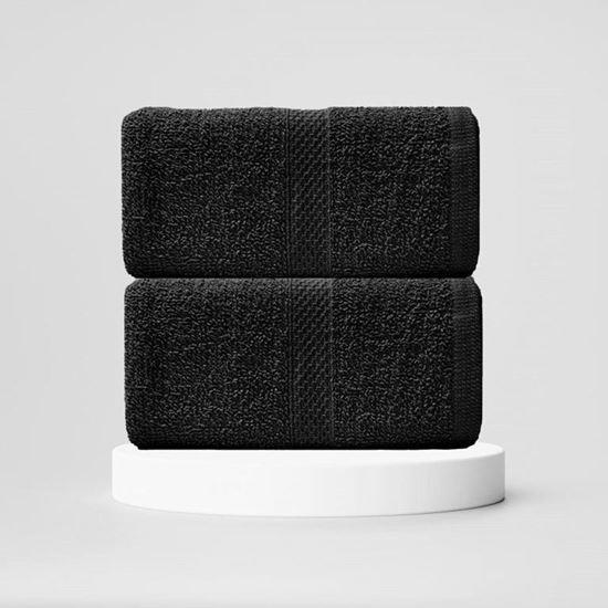 Obrázok z Bavlnený uterák 50x90 cm - čierny