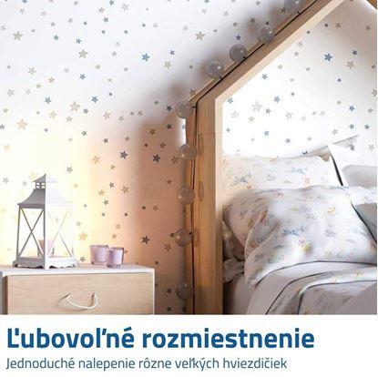 Samolepky na zeď - pastelové hvězdy 71 ks