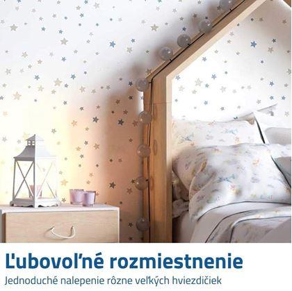Obrázok z Samolepky na stenu - pastelové hviezdy 71 ks