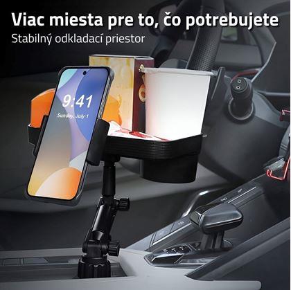 Cestovný stolík do auta s držiakom