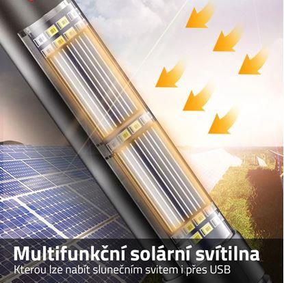 Obrázok Solárne LED svietidlo s powerbankou 8v1