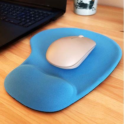 Obrázok z Ergonomická podložka pod myš - modrá