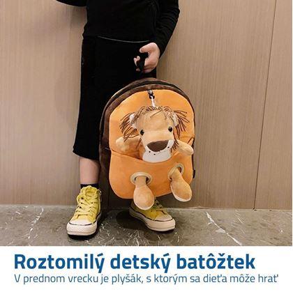 Batůžek s plyšákem - lev