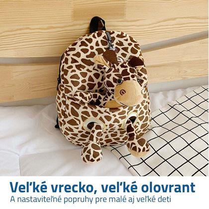 Batůžek s plyšákem - žirafa