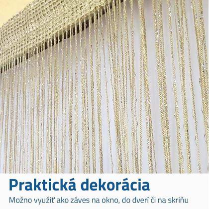 Obrázok z Povrázkový záves - svetlo žltý