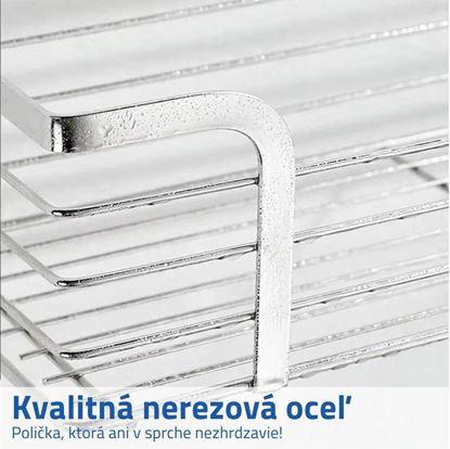 Obrázok Nalepovacia nerezová polička do sprchy
