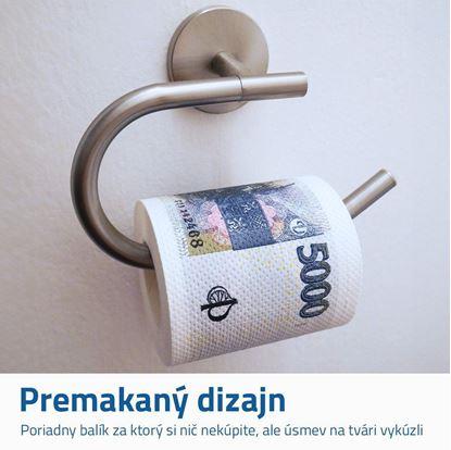 Obrázok Toaletný papier potlačený peniazmi