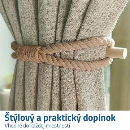Obrázok z Dekoratívna spona na záves - lano