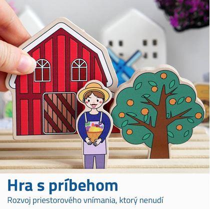 Obrázok z Drevená priestorová skladačka - farma
