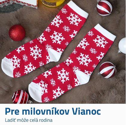 Obrázok z Vianočné ponožky - vločky