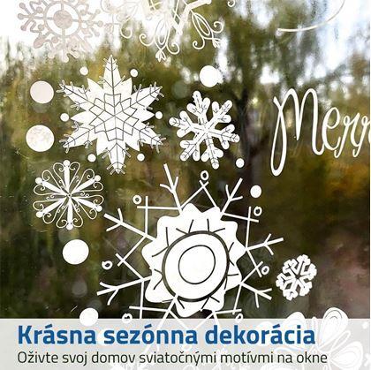 Obrázok z Vianočná nálepka na okno - veniec