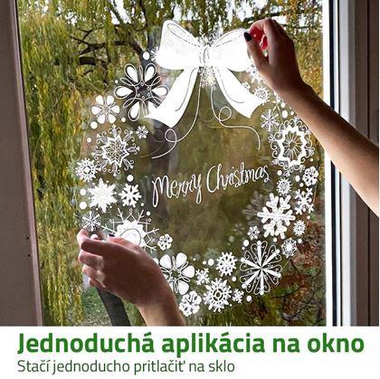 Obrázok z Vianočná nálepka na okno - veniec