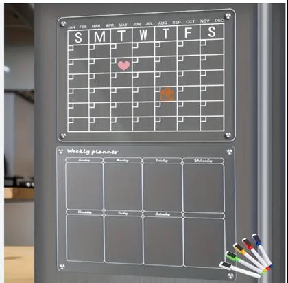 Obrázok z Týždenný magnetický plánovač na chladničku