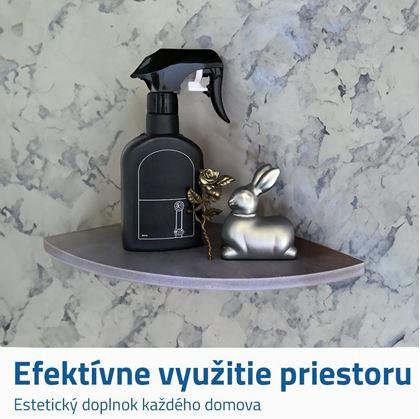 Obrázok z Drevená rohová polička