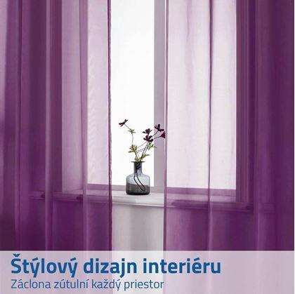 Obrázok z Voálová záclona 130 x 230 cm - vínová