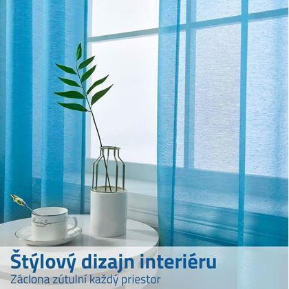 Obrázok z Voálová záclona 130 x 230 cm - modrá
