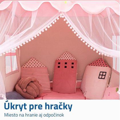 Obrázok z Detský stan do izbičky - ružový