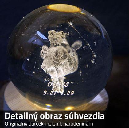 Obrázok z LED svietiaca guľa znamenia - Baran