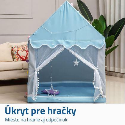 Obrázok z Detský stan do izbičky - modrý
