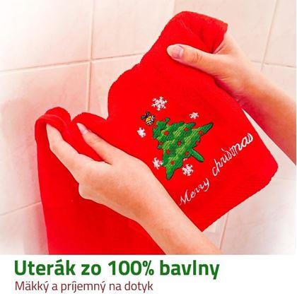 Obrázok z Vianočný uterák 100% bavlna - stromček
